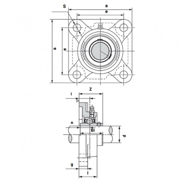 Подшипниковый узел UCF205 LIGHT TECHNIX Подшипниковый узел UCF205 LIGHT TECHNIX