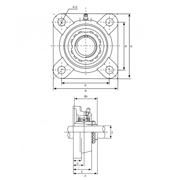 Подшипниковый узел UKF209 LIGHT TECHNIX Подшипниковый узел UKF209 LIGHT TECHNIX