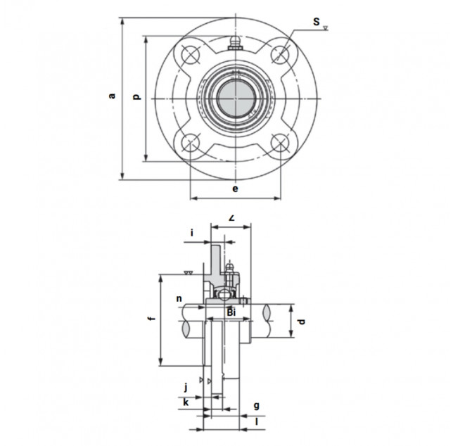 Подшипниковый узел UCFC211 LIGHT TECHNIX
