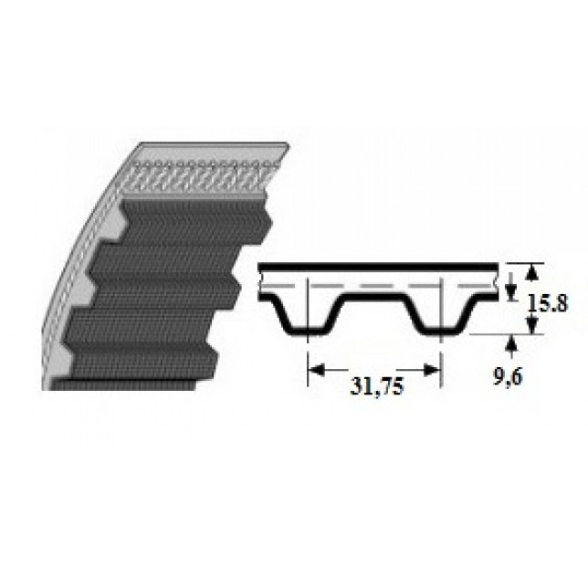 Зубчатые полиуретановые ремни CONTI SYNCHROBELT XXH